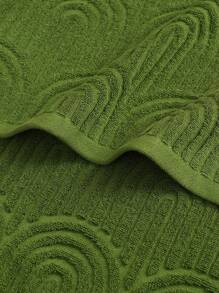 QIBHI 1/2/3 件提花浴巾/或浴巾,面料不厚,多种尺寸可选,客用手巾/面巾/浴巾,毛圈,吸水柔软,适合家庭使用,适用于美容院、家庭浴室、美容沙龙、酒店运动、家居必需品、毛巾、皮肤护理 - 綠色 - 查看 9