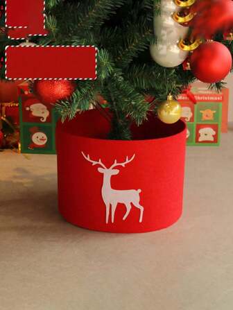 1pc Creative Christmas Tree Skirt - Three-Dimensional Tree Bottom Decoration Scene Arrangement Props For Festive Room, Home, Office, And Theme Party Decor Best Gifts Birthday