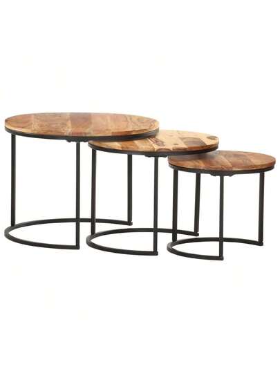 VidaXL Piece Tafel Set Solid Acacia Wood view 7