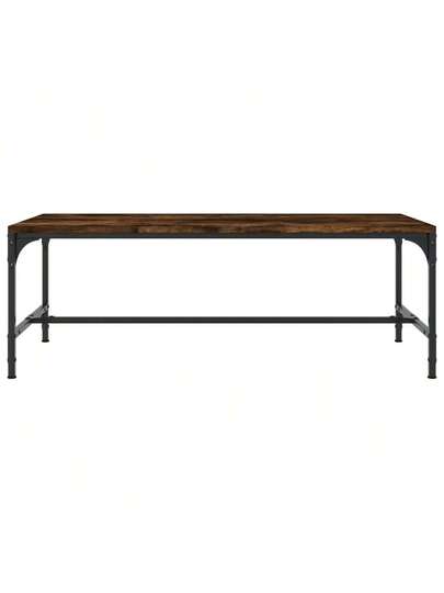 VidaXL Coffee Tafel 100x50x35 Cm Processed Wood Smoked Oak view 4