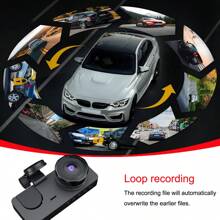 1pc,Dash Cam Front And Inside,Dash Camera For Cars, 1080P FHD DVR Car Dashboard Camera ,With Loop Recording,2 Inch Display,Not Included SD Card