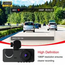 1pc,Dash Cam Front And Inside,Dash Camera For Cars, 1080P FHD DVR Car Dashboard Camera ,With Loop Recording,2 Inch Display,Not Included SD Card