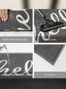 All-Weather Quick-Drying PVC Door Mat - Waterproof, Easy To Clean, Suitable For Indoor/Outdoor Entrances And Courtyards, Non-Slip, Durable, Suitable For High-Traffic Areas