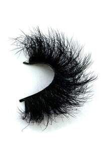 7 paia di ciglia finte in pelliccia di visone sintetica 9D, spesse 16-25mm, voluminose e dense, creano un effetto di trucco drammatico, ciglia allunganti riutilizzabili per occhi accattivanti - nero - Visualizzare 10