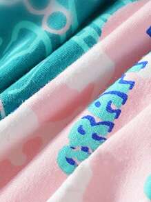 4pcs Men's Sporty Fashion Cartoon Letter Print Soft & Comfortable Boxer Briefs