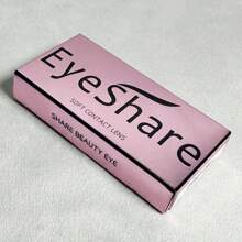 1副Eyeshare韩国彩色隐形眼镜，蓝色、棕色、自然灰、绿色，适合万圣节角色扮演