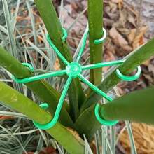 4个塑料茎夹，耐用葡萄藤支撑夹，多功能装饰花园茎栅栏 - 彩色 - 查看 7