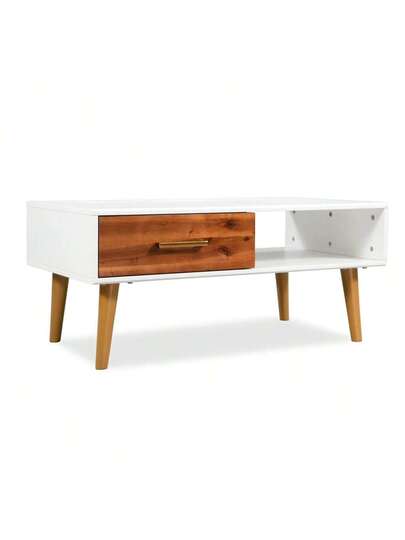 VidaXL Coffee Tafel 90x50x40 Cm Solid Acacia Wood