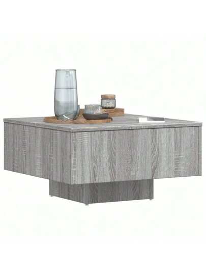VidaXL Coffee Tafel 60x60x31.5 Cm Processed Wood Grijs Sonoma Oak view 4