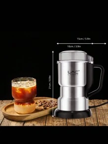 LAC 1pc Leve e Portátil Plugue UE Moedor de Café Elétrico para Uso Doméstico, Moagem Rápida de Grãos de Café, Nozes e Especiarias com Alça