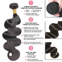 Body Wave Human Hair Bundles 8- 30 Inch 1/2/3PCS Bundles Raw Hair 100% Human Hair Brazilian Hair Bundles Weaving Extensions