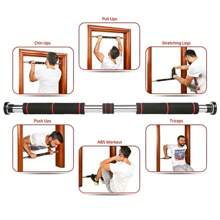 Barre de traction avec poignées, longueur réglable 80-130 cm, outil parfait pour pratiquer les tractions à la maison