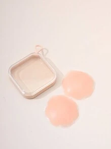 硅胶乳房贴乳头贴，硅胶乳房贴加 1 片乳房贴存储盒，旅行度假，婚礼派对乳头贴，易于携带的乳头贴 - 駝色 - 查看 7