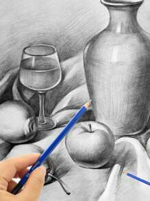 Juego de 32 piezas de Bview Art que incluye lápices de carboncillo, lápices de grafito y otros accesorios surtidos, ideal para el regreso a clases - Multicolor - Ver 6