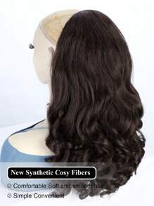 Yaki Cury Wave Paardenstaart Extension Trekkoord Paardenstaart Voor Vrouwen Synthetische Lange Krullende Golf Paardenstaarten Haarextensies Clip In Paardenstaart 16 Inch Haarstuk