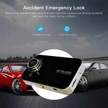 720P Dash Camera For Car Dash Cam 2.2'' IPS Screen Car Video Recorder G-Sensor Night Vision 140°Wide Angle - 黑色 - 查看 10