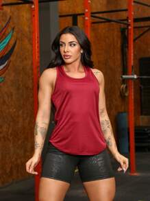 Conjunto Feminino Academia Regata Estampada e Shorts Curto Estampado Cirre Fitness Academia Esportivo