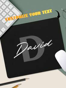 Personalized Mouse Pad. Custom Personalized Gift. Perfect Desk Accessory! Great Mother's Day Or Co-Worker Gift. Elegant Desk Accessory! Back To School - Card Style 13 - View 3