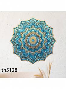 1pc Mandala Flower Wall Decal, PVC Self-Adhesive Kitchen Wall Art Decor Stickers, Home Decor Wall Stickers, For Home Living Room & Bedroom Porch Decor, Stickers,Wall Decal,Vinly Decal For Home Decorations,Spring Decoration Items Refesh Your Home,Rama Decoration Stickers