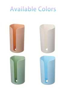 1pc Space-Saving & Multifunctional Wall-Mounted Trash Bag Holder & Tissue Dispenser,Creative Adhesive-Free Trash Bag Organizer Box,Durable Plastic, Wall-Mounted Kitchen Plastic Bag Dispenser And Storage Box,Ideal For Home Bathroom & Kitchen Organization