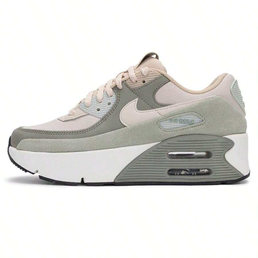 Nike Zapatillas deportivas de moda y casual para mujer Air Max 90 LV8 - Vela blanco/hueso claro/gris verde claro/verde horizonte/plata claro/negro - Ver 1