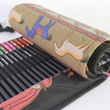 75 Pieces Color Pencil Drawing Set (With Rollable Canvas Case) Easy To Carry, Multiple Styles, Suitable For Adults, Children Sketching And Drawing Color Pencil Art Set - Sets - View 8