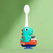 Szczoteczka do zębów z miękkim włosiem w kształcie dinozaura z kreskówek dla dzieci, do czyszczenia zębów, odpowiednia do codziennego użytku dla dzieci