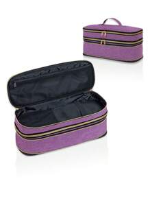 Hair Dryer Travel Carrying Case Dual-Layer, Slim Expandable Handheld Travel Storage Bag, Curling Iron Storage Bag For Dryer/Hair Tool Organizer/Style Organizer(Blue) Bag,Room Decor, Bags,Makeup Bag,Vanity,Travel,Make Up Bag,Travel Essentials,Organizer,Storage,Travel Essential,Makeup Organizer,Makeup Bags,Make Up Organizer,Organiser,Toiletry Bag,Desk Organiser,Cosmetic Bag,Makeup Pouch,Make Up Organize,Vanity Accessories,Make Up Pouch,Make Up Bags