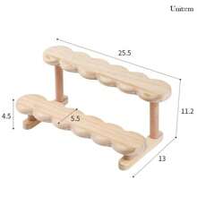 3 Tier Display Riser Stand Wooden Shelf For Perfume Organizer Perfume Display Shelf Figure Display Case Dolls Storage Rack,For Holiday Beach, Bathroom Collection, Bedroom Collection, Large Capacity