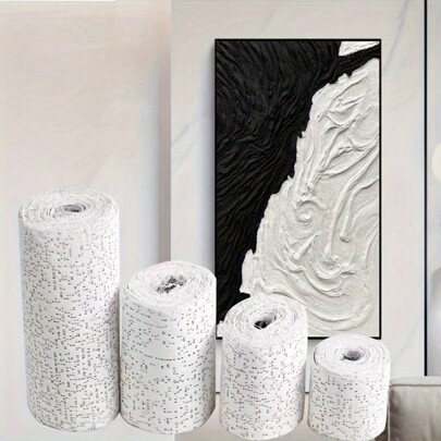 Rouleau de bandage de gaze en plâtre blanc pour des projets d'art, des moulages de ventre, la création de masques, la sculpture, les moulages corporels, des projets d'artisanat, la peinture de texture de paysage et plus encore