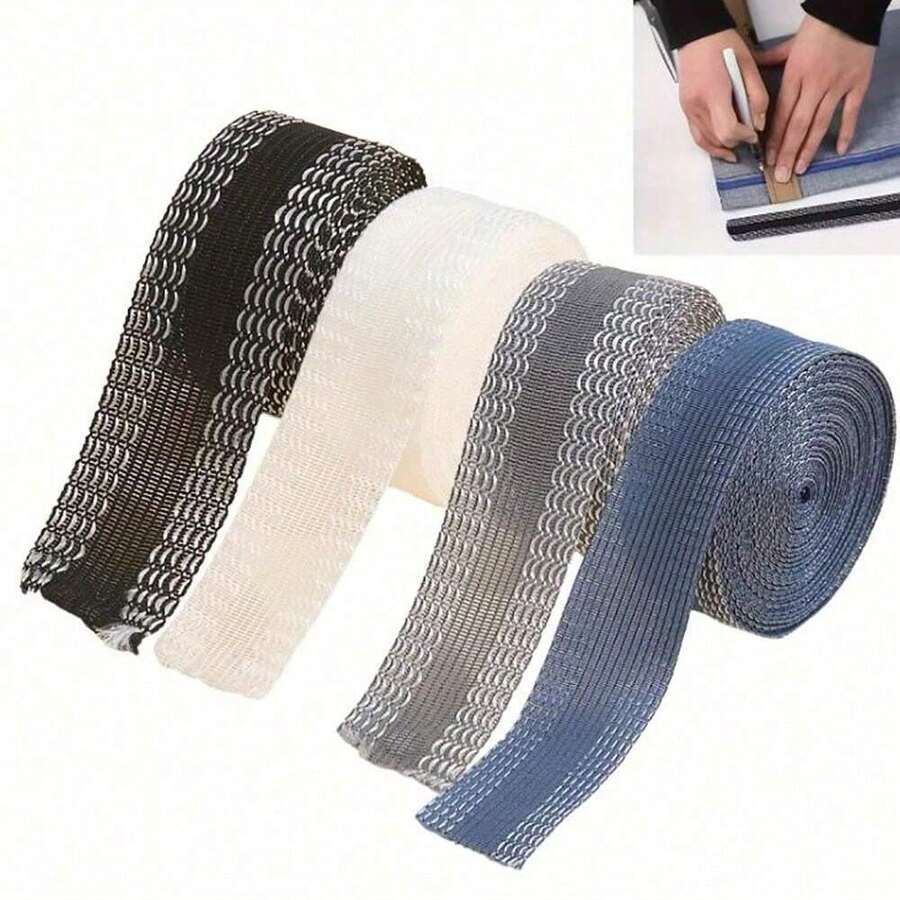 4 Packs Iron-On Hemming Tape, Sewing Fabric Fusing Tape For Pants/Skirts/Clothes/Curtains - Multicolor - View 1