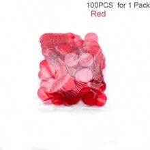 100 chiếc chip Bingo trong suốt nhiều màu, 1 que nam châm, có chức năng nhận dạng màu từ tính, đồ chơi giáo dục cho trò chơi Bingo, màu sắc có thể thay đổi (cam, vàng, xanh lam, xanh lá cây, đỏ, v.v.), dụng cụ chấm Bingo, PVC, số lượng lớn, vé số, chó Bingo, vé số, trò chơi chip Bingo, đồ chơi từ tính - Nhiều màu - Xem 22