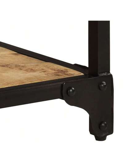 VidaXL Coffee Tafel 90x45x35 Cm Solid Rough Mango Wood view 8