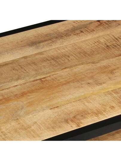 VidaXL Coffee Tafel 90x45x35 Cm Solid Rough Mango Wood view 6