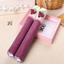 2 Pcs/Set Fresh Style Fridge Handle Covers, Modern Simple Linen Hook And Loop Anti-Dust Handle Sleeves For Microwave, Oven, Glass Door, Kitchen Decor, Home Decor, Farm House, All Seasons