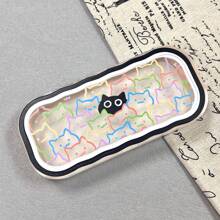 Cute Cat Line Highly Attractive Glasses Case Transparent Portable Anti-Pressure Portable Myopia Glasses Retro Glasses Case Fashion Glasses Storage Men And Women, Gender Reveal Party, Perfect For Birthdays, Weddings, Parties, The Perfect Gift For Colleagues, Friends, And Family, Back To School