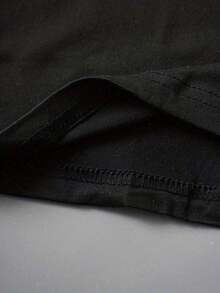 Women'S Vintage-Inspired Cactus Club Graphic T-Shirt, Cotton Blend Crew Neck Tee, Casual Knit Fabric Top With Geometric Applique, For All Seasons - Black - View 5