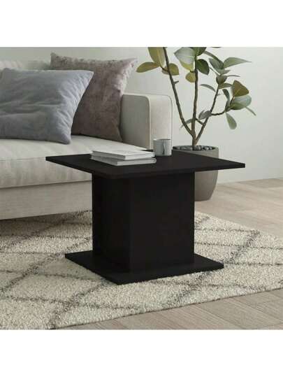 VidaXL Coffee Tafel 55.5x55.5x40 Cm Processed Wood Zwart