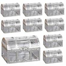 12 pièces Boîte à trésor, boîte à bonbons, boîte de rangement en plastique rétro pour bonbons, convient pour les mariages, les anniversaires, la Saint-Valentin, les fêtes et autres rassemblements, convient pour la décoration de la maison et la décoration de fête