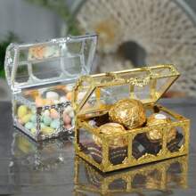 12 pièces Boîte à trésor, boîte à bonbons, boîte de rangement en plastique rétro pour bonbons, convient pour les mariages, les anniversaires, la Saint-Valentin, les fêtes et autres rassemblements, convient pour la décoration de la maison et la décoration de fête
