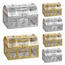 12 pièces Boîte à trésor, boîte à bonbons, boîte de rangement en plastique rétro pour bonbons, convient pour les mariages, les anniversaires, la Saint-Valentin, les fêtes et autres rassemblements, convient pour la décoration de la maison et la décoration de fête