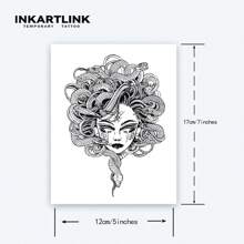 INKARTLINK INKARTLINK Rewolucyjna technologia tatuażu - półtrwały tatuaż, realistyczny tatuaż meduzy, tatuaż ruchomy, tymczasowy tatuaż, wodoodporny, autentyczny wygląd tatuażu, tatuaż niszowy, tatuaż soku owocowego, tatuaż roślinny
