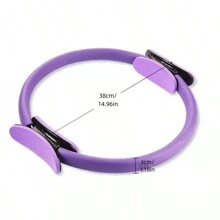 1pc Yoga Pilates Ring, Body Stretching Hoop, Fitness Equipment For Workout Training And Postpartum Recovery - Blue - View 7