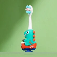 Szczoteczka do zębów z miękkim włosiem w kształcie dinozaura z kreskówek dla dzieci, do czyszczenia zębów, odpowiednia do codziennego użytku dla dzieci