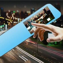 Original 1080p Rear View Car DVR Camera Dual Lens Mirror Black Box With WDR & GPS Functions Vision Model Touch Screen Dash Cam