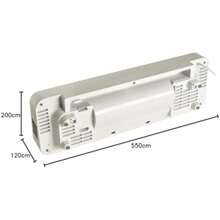 2KW Downflow Over Door Air Curtain Electric Heater With Thermostat LED Display Timer And Remote Control - Lot20 Compliant 2000W - OffWhite1 - View 10