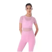 Playera Reebok Mesh Modern Safari - Rosa - Ver 1