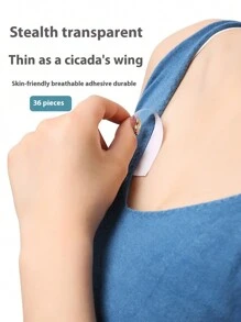 36/64/72/180pcs Of Top -Not -Skid Double -Sided Tape, Clothes, Shirts, Evening Dresses, Riot Exposure, Stickers, Shirts Leading Off -Chest Double -Sided Transparent Tape, Wearing Skirts To Prevent Light Hidden Stickers, Mild Skin And Fabrics, Color, Color, Color, Color, Color, Color Transparent Tape, Non -Slip, Fashion, Clothing And Body Tape, Ladies And Clothing Tape, Mild Body Tape, Powerful Viscous Fabric Tape Fashion Tape Summer Cooling,Beach,Travel