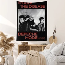 1 pieza Tapiz de pared con diseño de mueca para decoración de dormitorio, sala de estar, universidad, fiesta, hogar, decoración de pared, decoración de dormitorio, póster de arte de pared, decoración de sala de estar, tapiz de pared, decoración de habitación - Multicolor - Ver 2