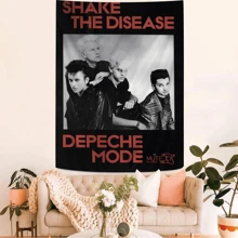 1 pieza Tapiz de pared con diseño de mueca para decoración de dormitorio, sala de estar, universidad, fiesta, hogar, decoración de pared, decoración de dormitorio, póster de arte de pared, decoración de sala de estar, tapiz de pared, decoración de habitación - Multicolor - Ver 3